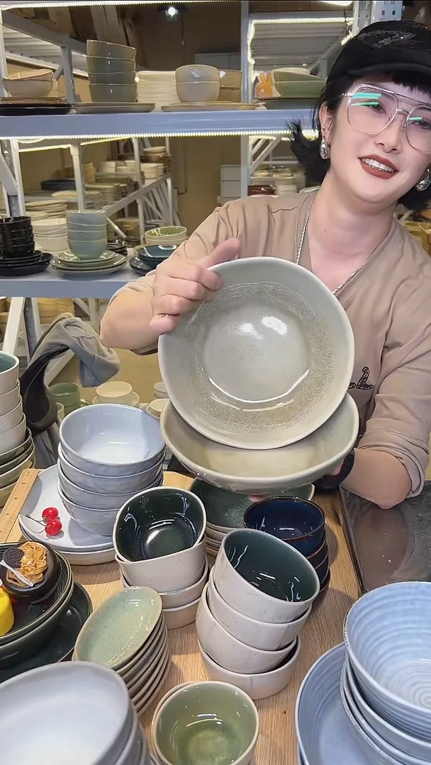 瓷184高温釉下彩陶瓷餐具默认微瑕