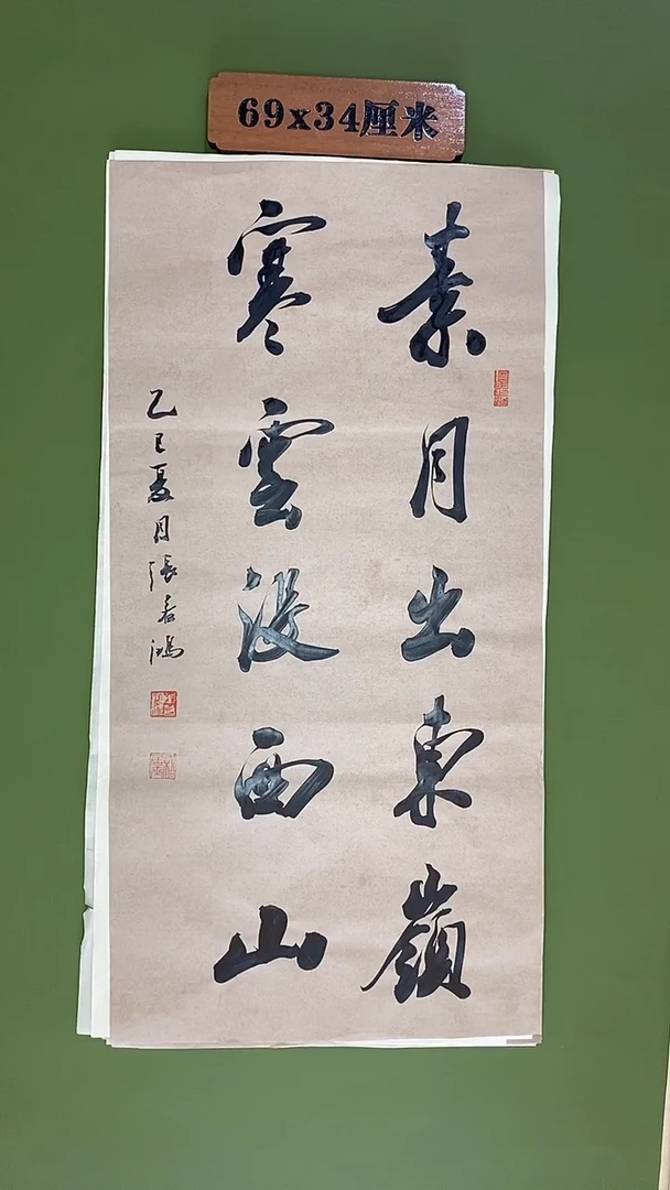书法书法 张若鸿尺寸69cm*34cm