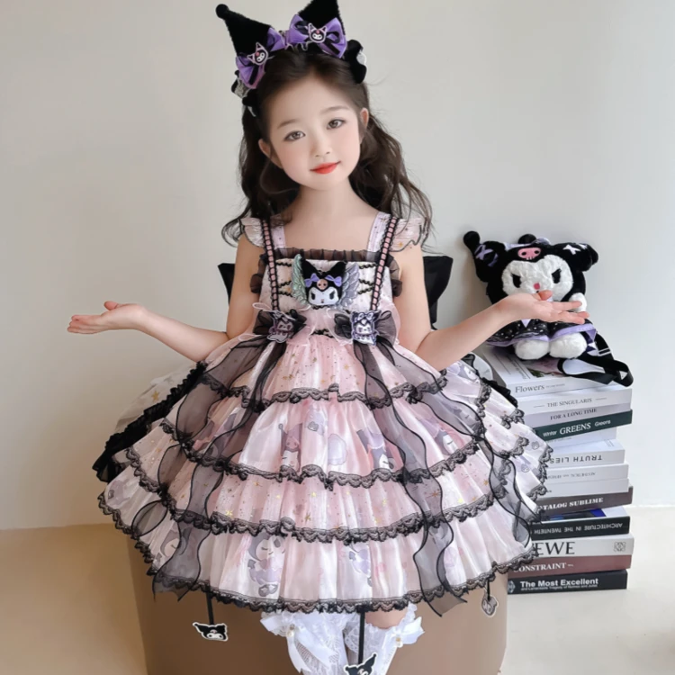 小女孩2025新款爆款连衣裙洛丽塔公主裙库洛米日系洋气独特漂亮