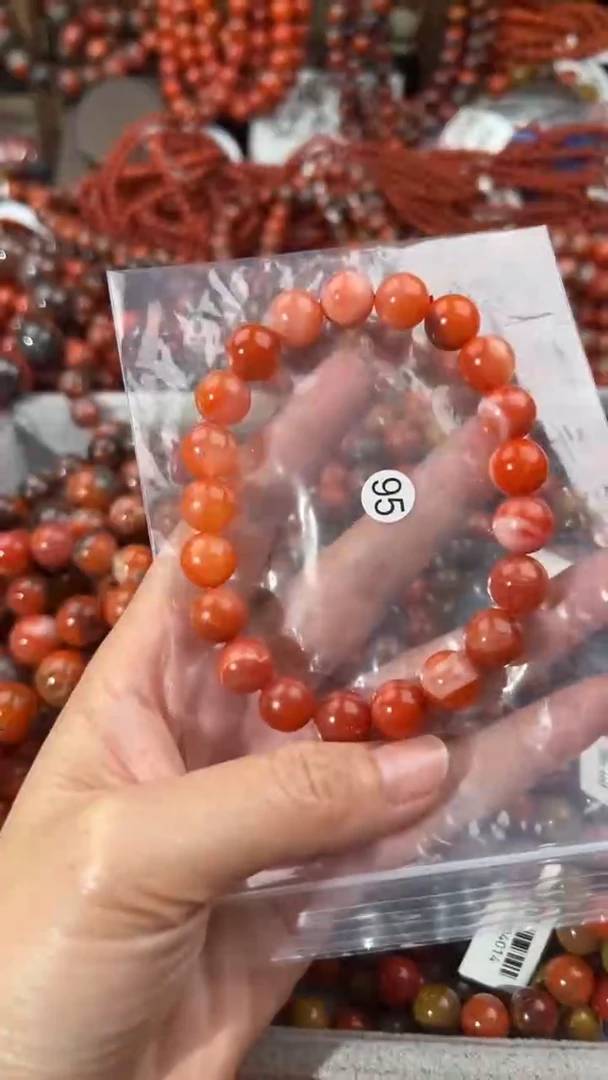 南红玛瑙手串未镶嵌10+