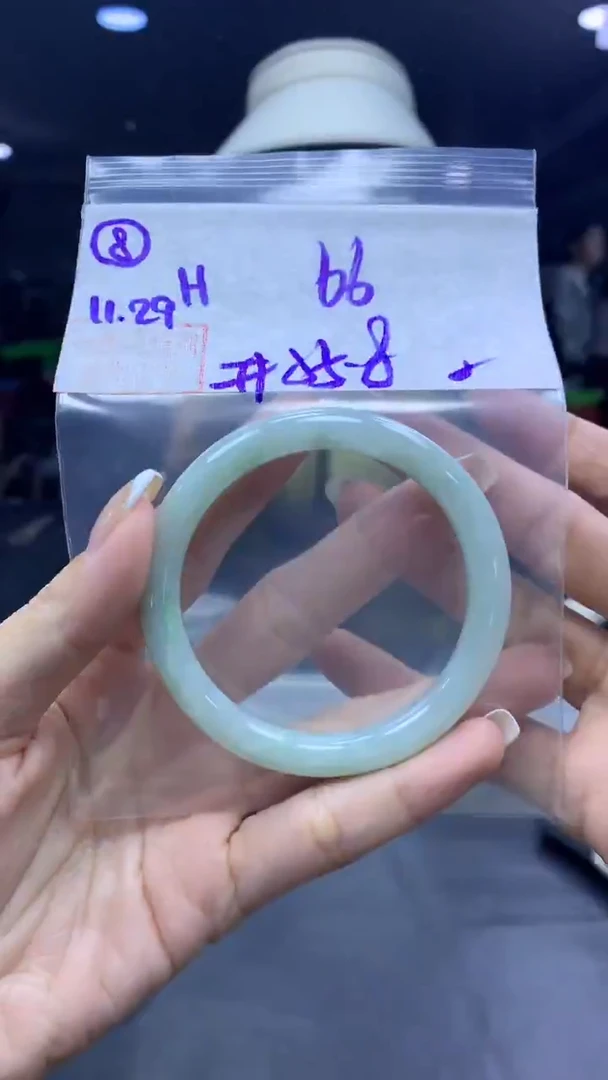 未镶嵌定制翡翠8手镯55.8纹+66元+拍一发一