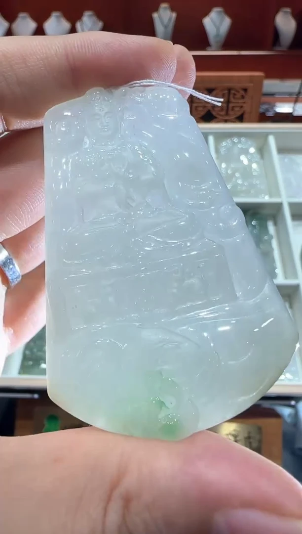 翡翠挂件未镶嵌A货翡翠多样性孤品