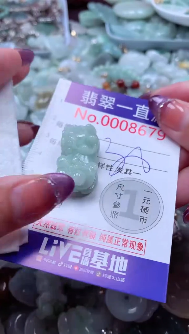 翡翠未镶嵌吊坠(不含链)8679