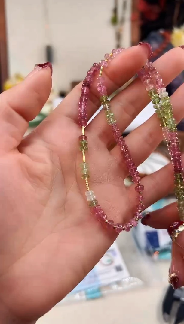 颈饰18K金镶嵌碧玺@@A6921F017650