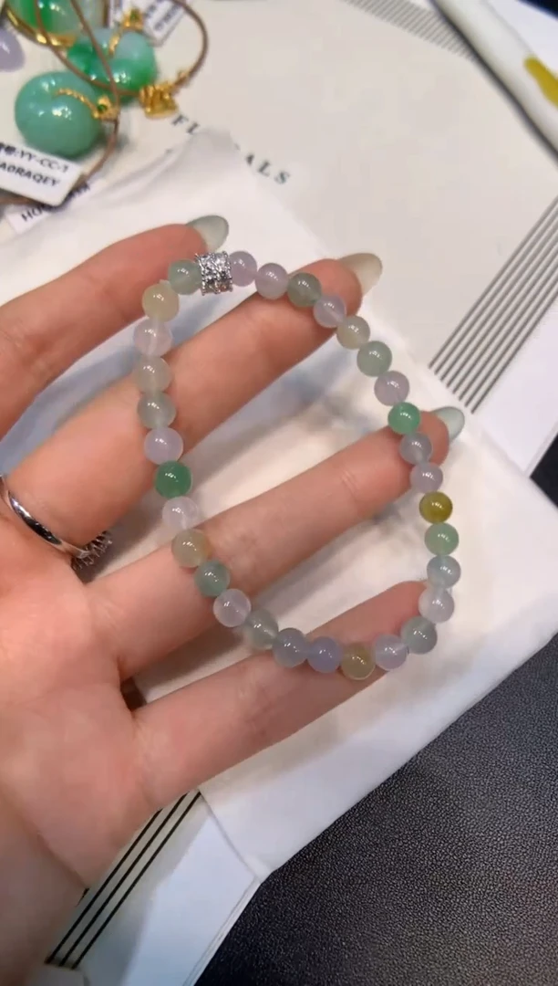 未镶嵌手串翡翠手串