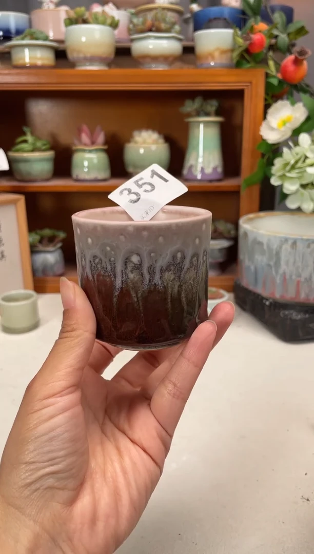 瓷片351知木小芳花盆