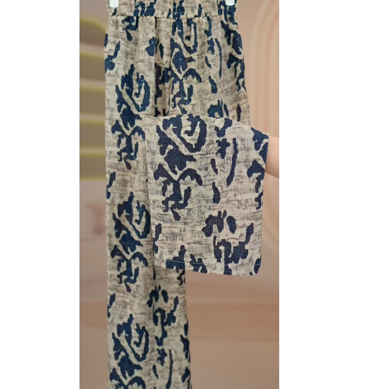 Y1216新款夏季薄款时尚休闲阔腿裤女05