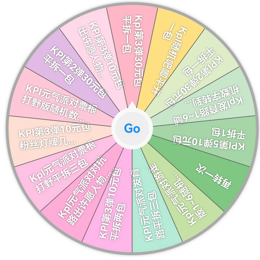 【不楠kpl大转盘】BUFFUN星光STAR KPL官方授权元气派对收藏纪念票