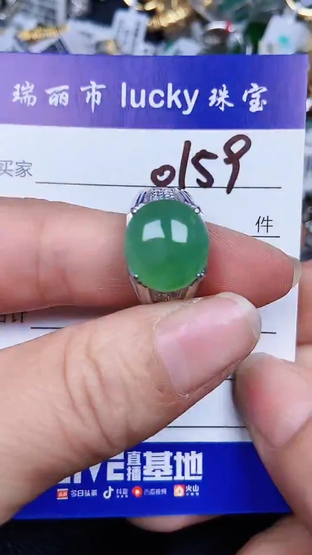 颈饰银S925镶嵌翡翠0159