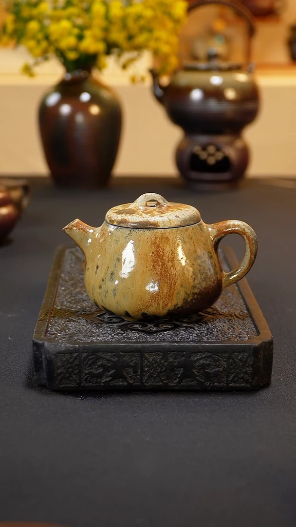 茶壶紫砂欣***贝纯自然柴烧