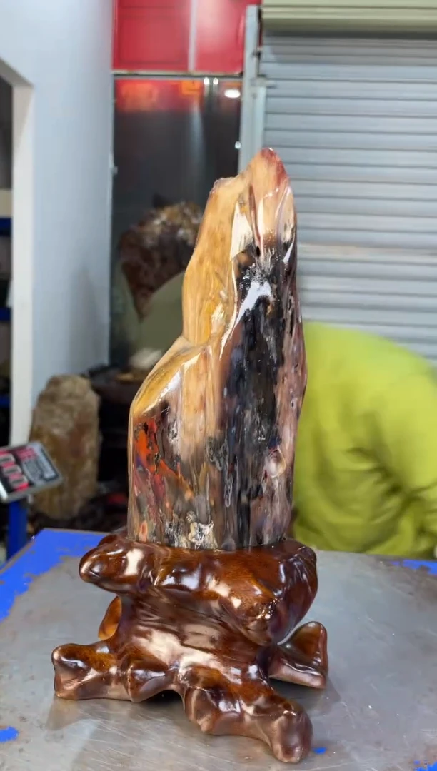 未镶嵌摆件硅化玉61