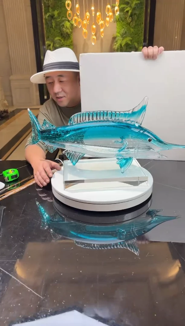 【闪购商品】摆件AJ06700天青色旗鱼摆件