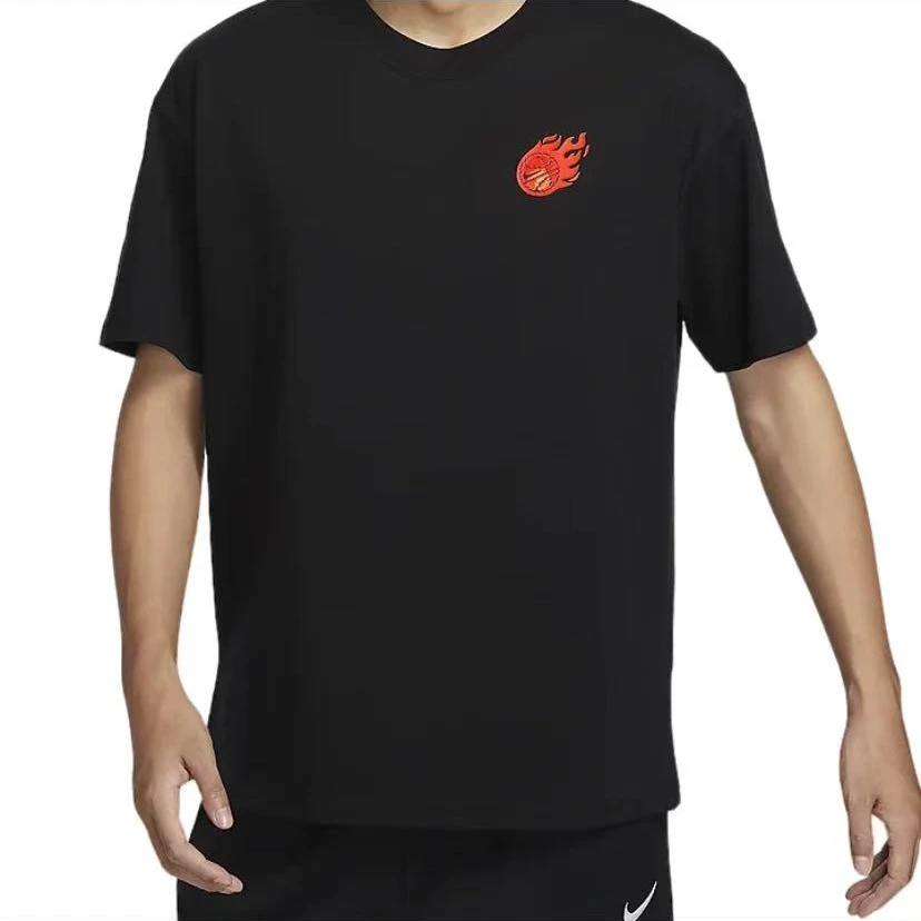 NIKE/耐克圆领字母男运动T恤男子透气宽松休闲 FZ8082010