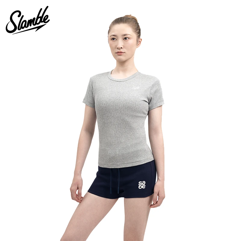 SLAMBLE女子优可丝EcoCosy面料短袖T恤休闲夏季透气速干