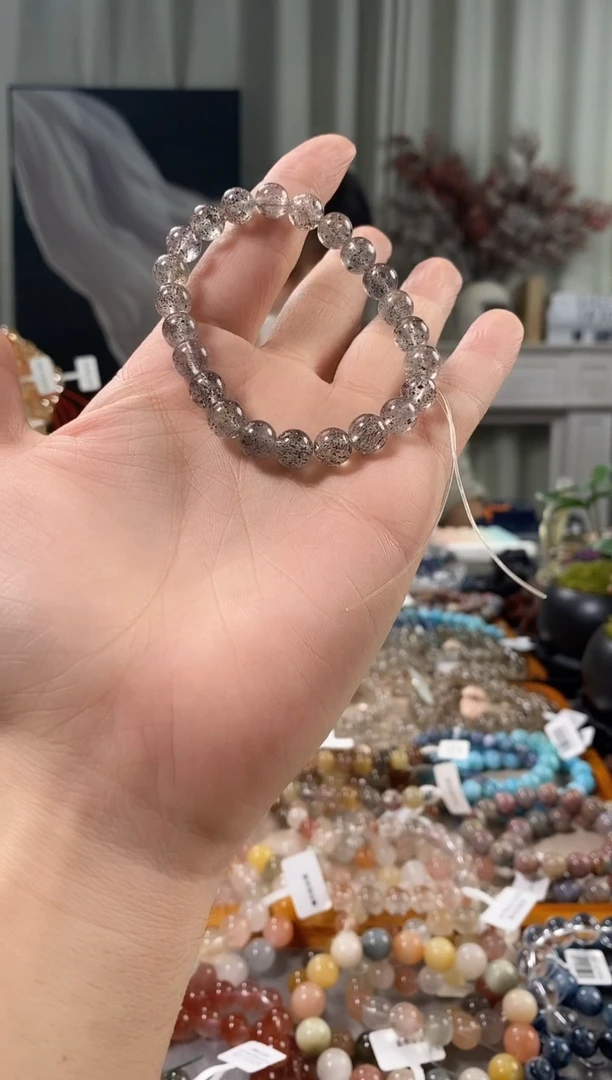 未镶嵌手链水晶黑草莓