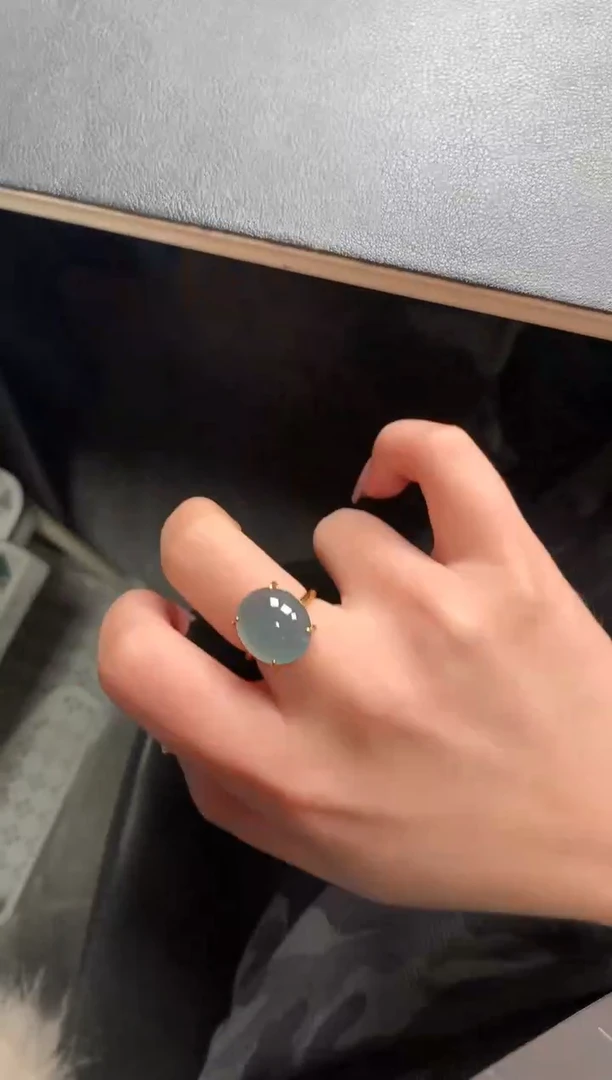 【闪购商品】翡翠戒指银S925镶嵌2141