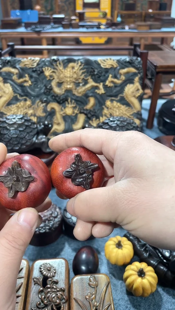 【闪购商品】木典藏老郑木器柿子手把件