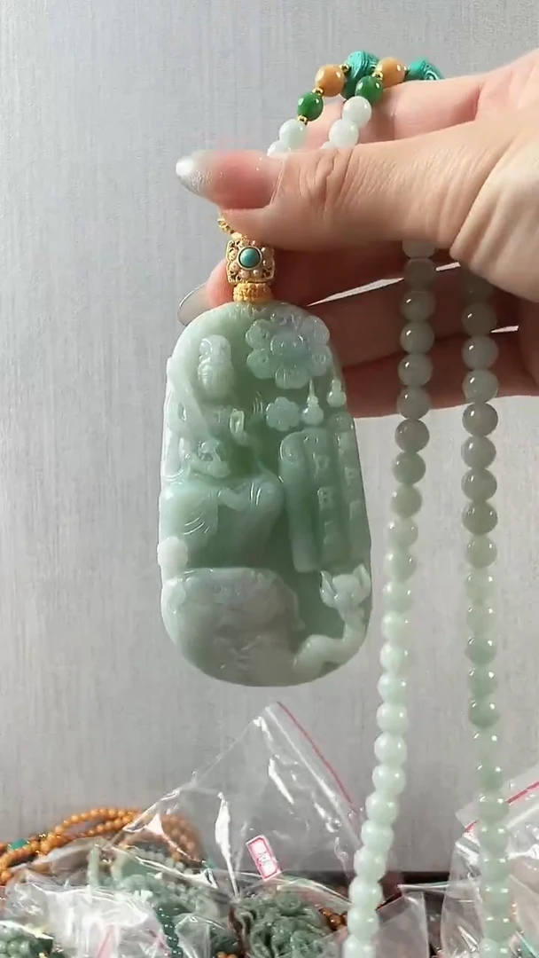 颈饰未镶嵌翡翠普贤
