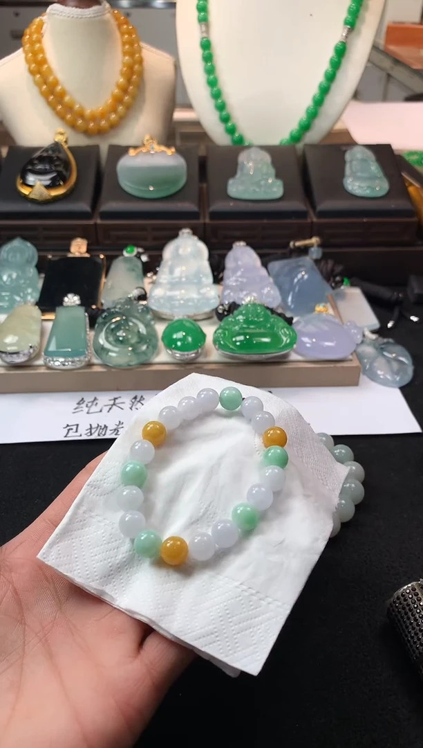 未镶嵌定制翡翠万***噹  5078毛货不退不换