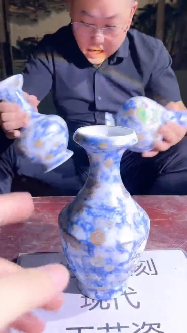 摆件景德镇陶瓷流水82