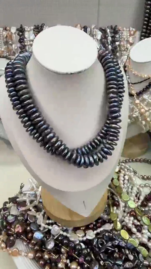 颈饰银S925镶嵌淡水珍珠1