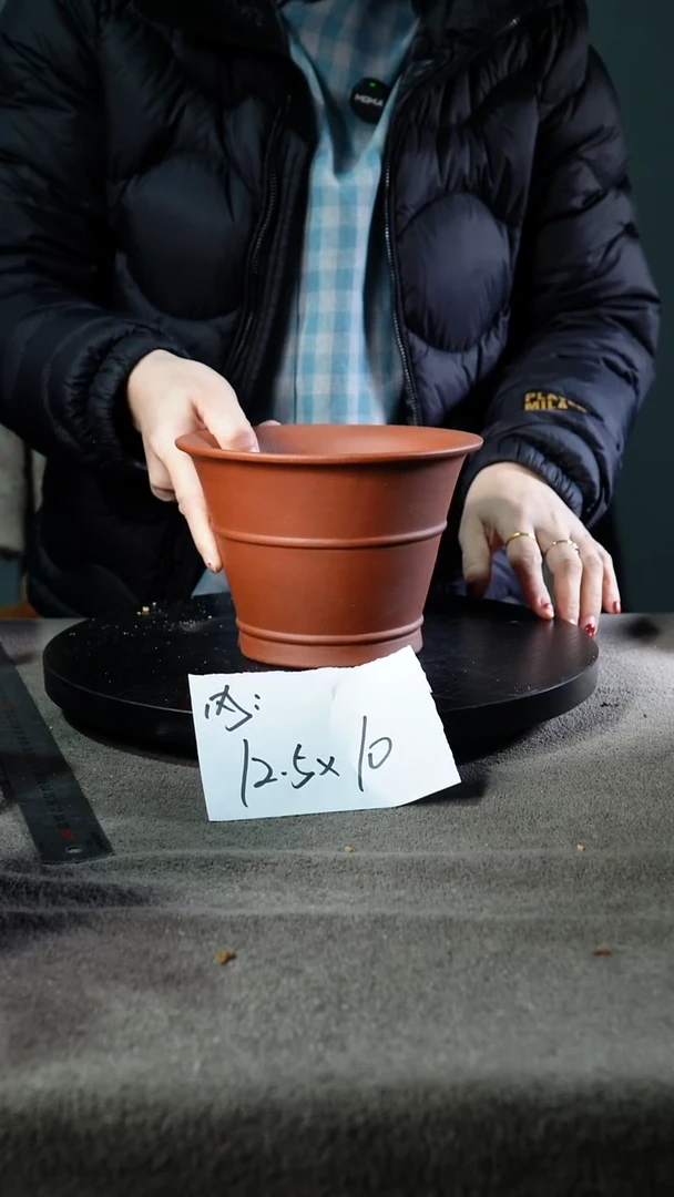 宜兴紫砂花盆小盆盆