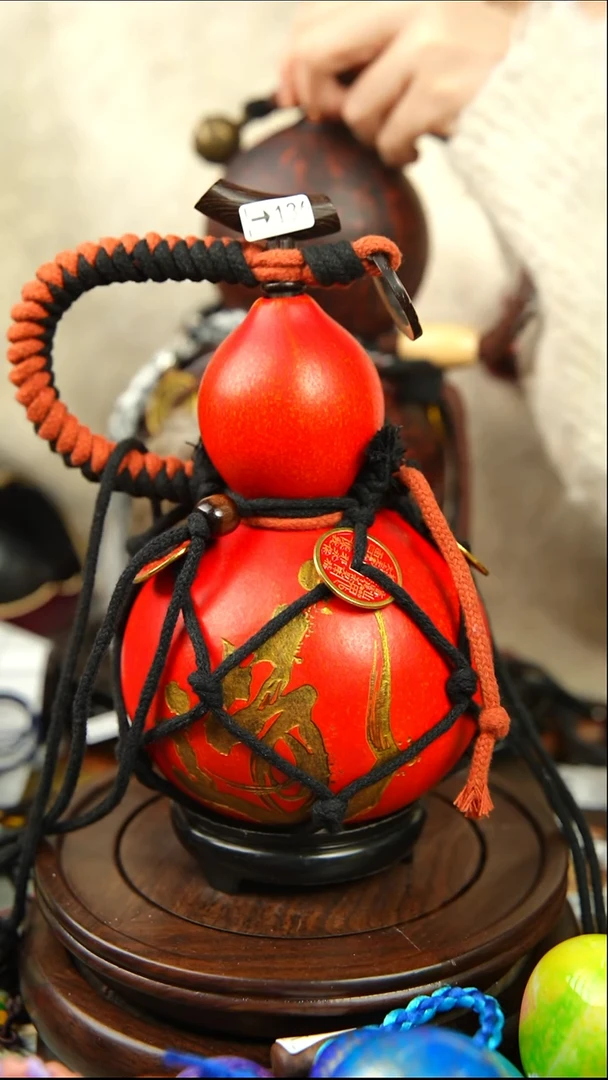 136号500ml左右非遗大漆酒葫芦