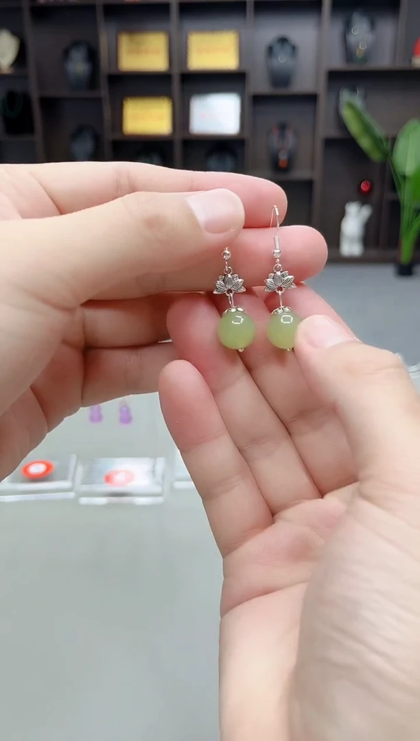 未镶嵌东陵石耳饰427000