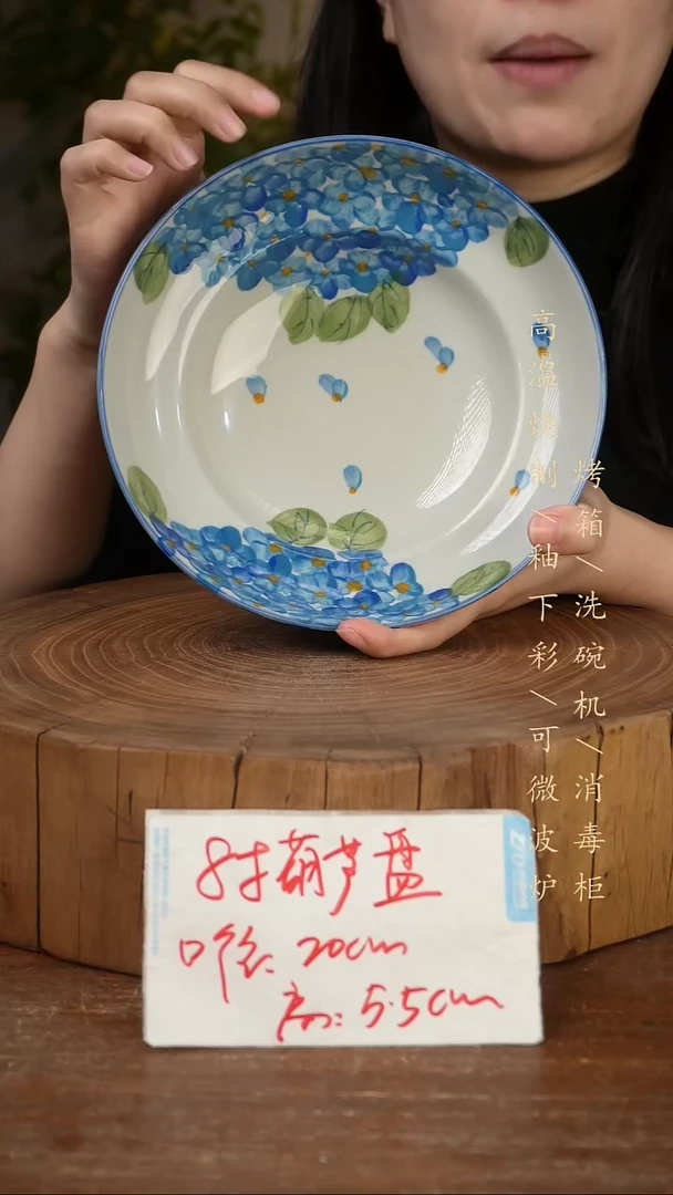 碗瓷景德镇手工手绘高温瓷釉下彩