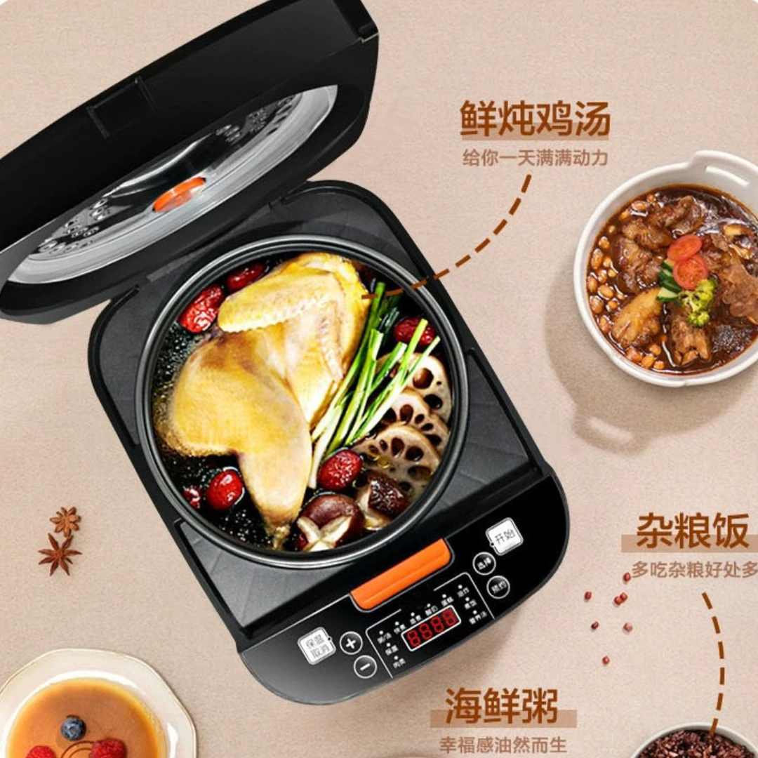 电饭煲家用厨房智能预约定时加热电饭煲不粘锅煮粥煮饭炖肉多功能