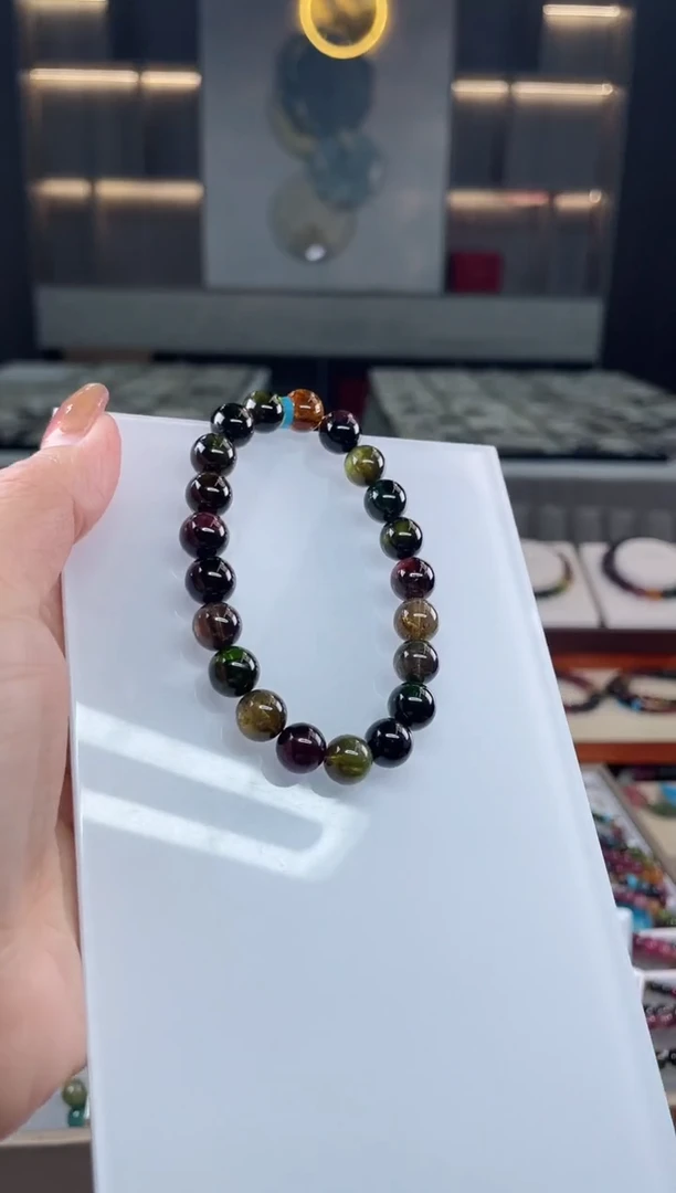 单圈手串未镶嵌碧玺（多样性发一条）T