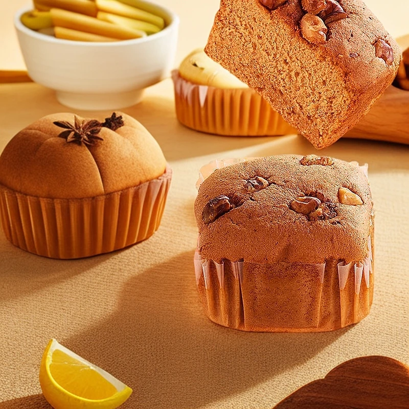 【三只松鼠_核桃红枣蛋糕礼盒600g】早餐包食品面包蛋糕团购TB