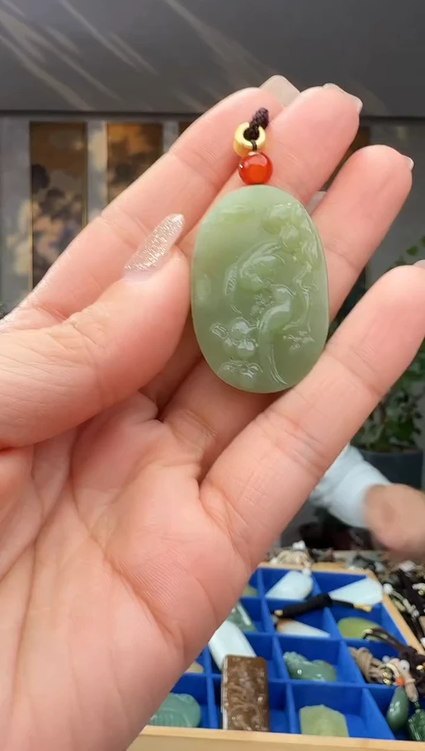 颈饰未镶嵌和田玉拍一发一多样性发货