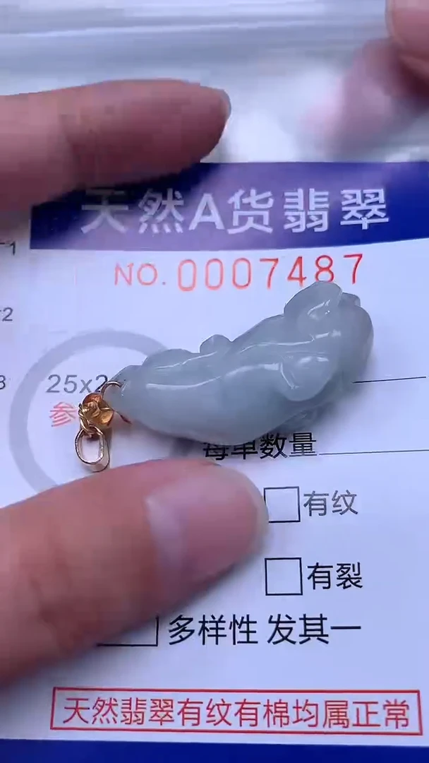 翡翠未镶嵌吊坠(不含链)1