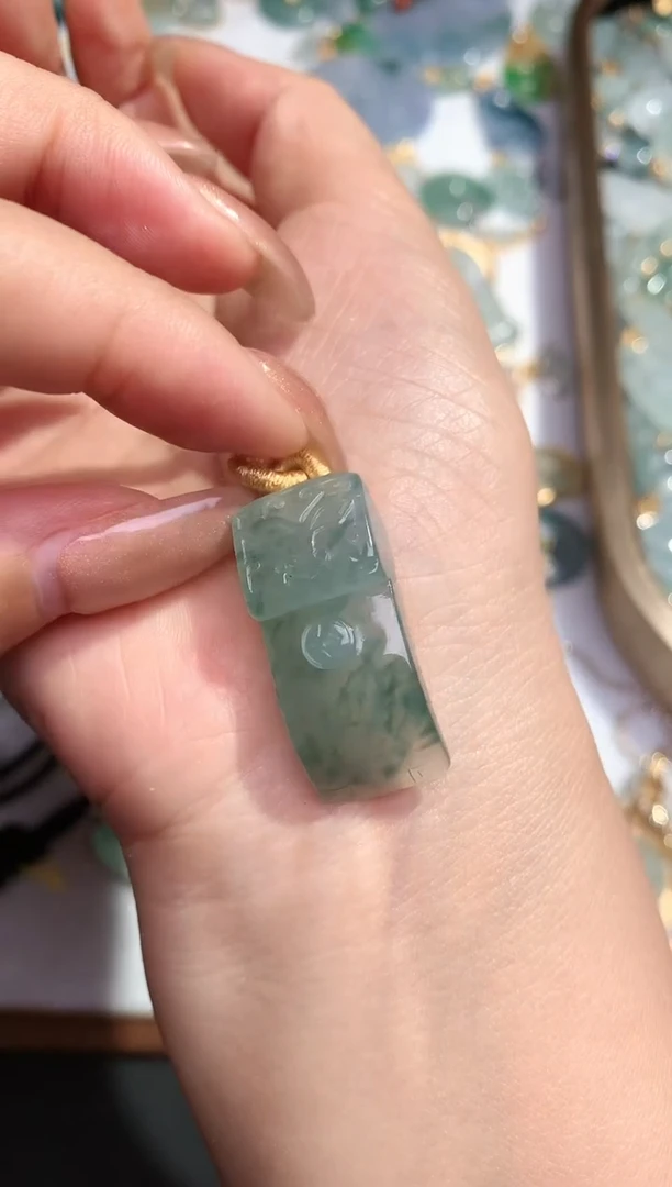 颈饰银S925镶嵌翡翠自***魚25112601