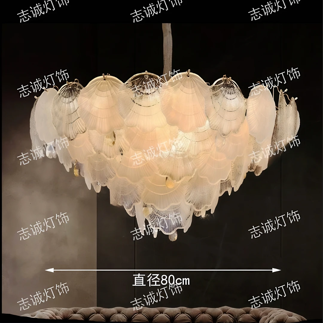 【志诚灯饰】现代简约大气设计感琉璃吊灯创意客厅灯卧室灯吊灯