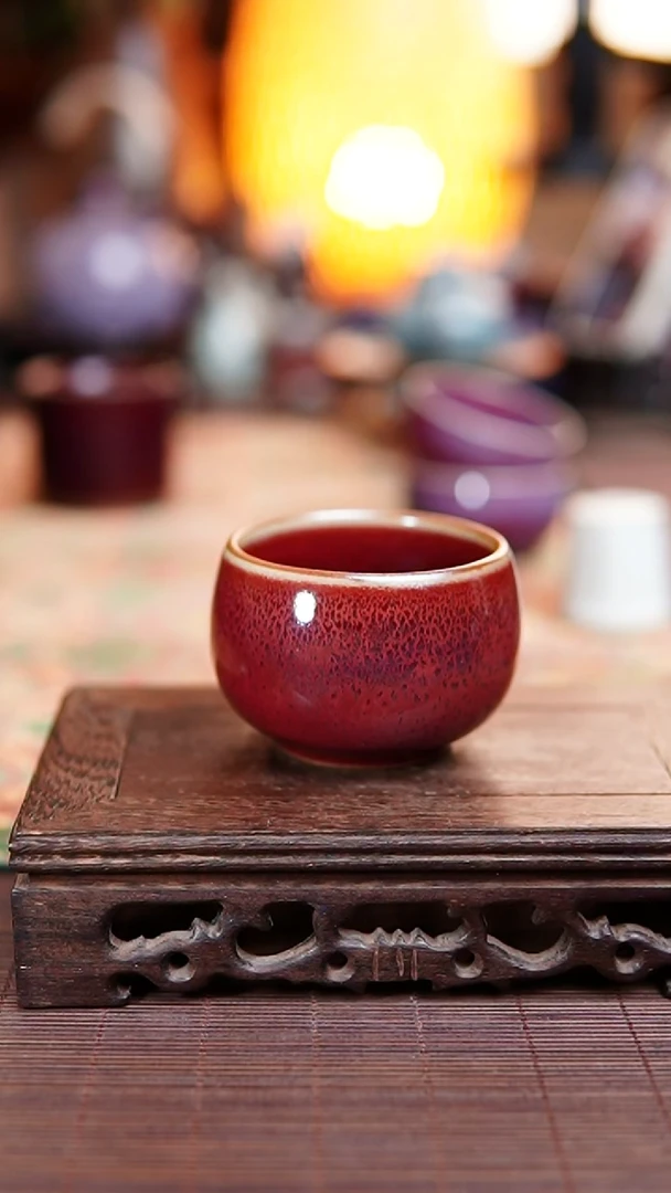 576煤烧玉石釉 禅定杯