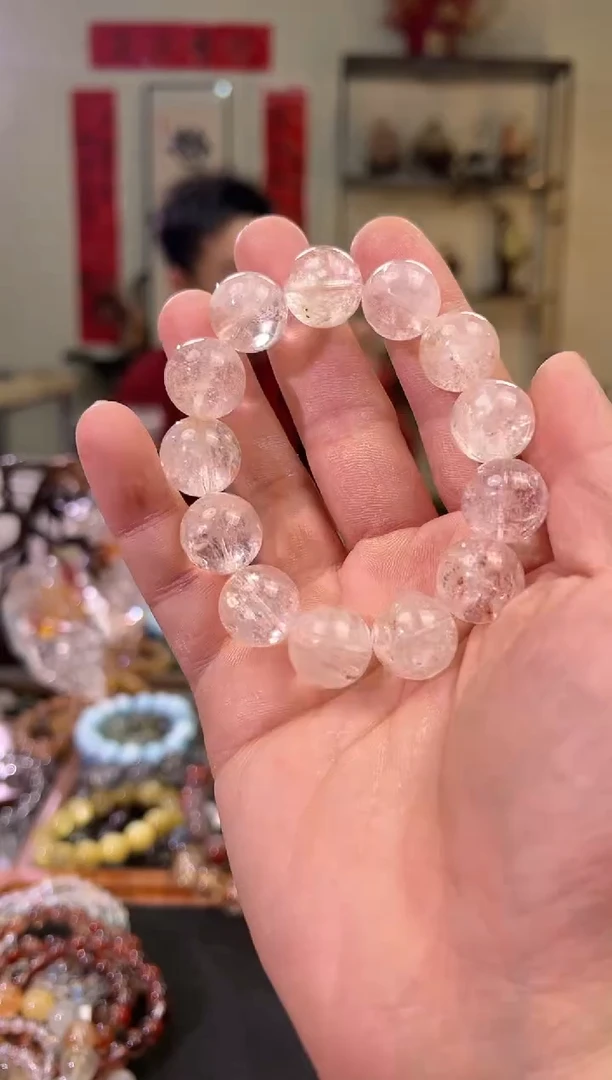 【闪购商品】水晶手串未镶嵌16+mm金草莓阿赛