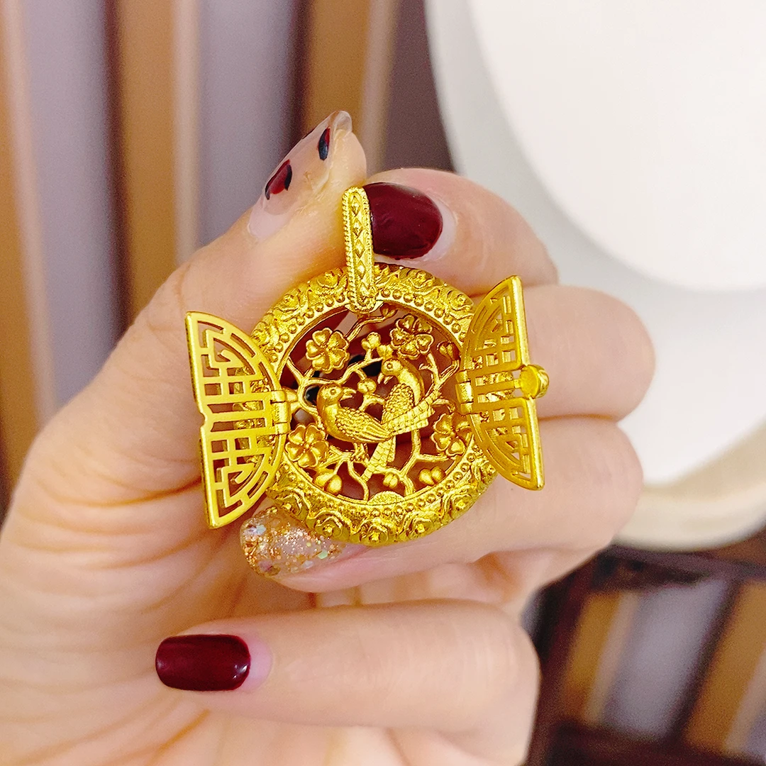 吊坠 时尚百搭 开门见喜吊坠女喜上眉梢项链精品首饰品礼物