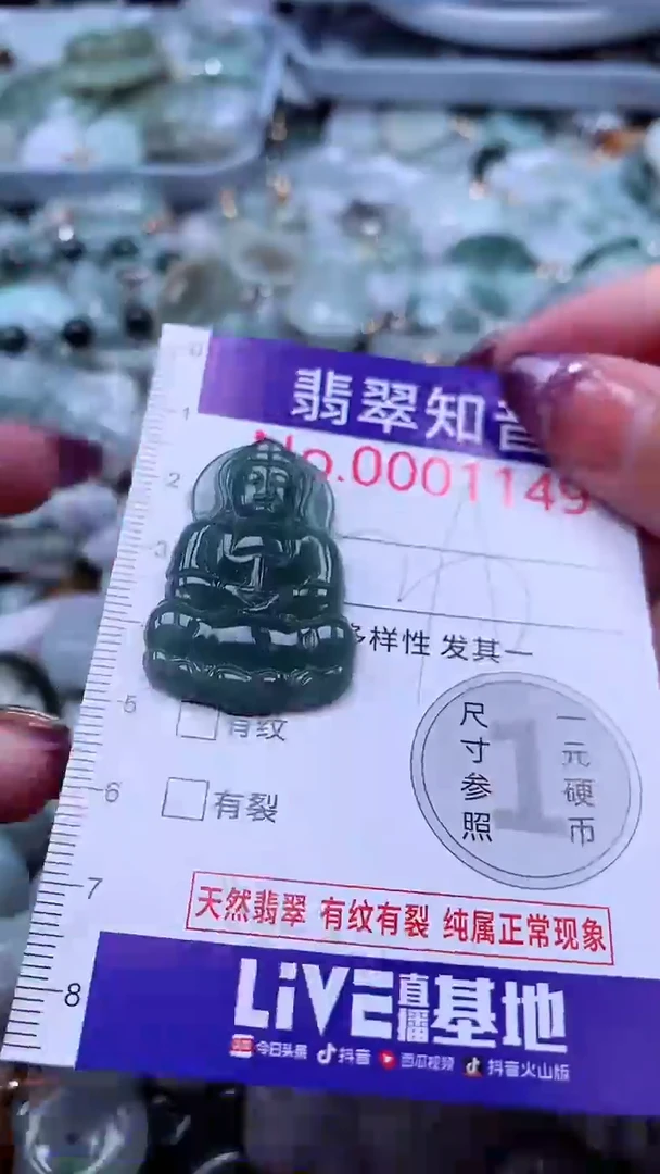 翡翠未镶嵌吊坠(不含链)1149
