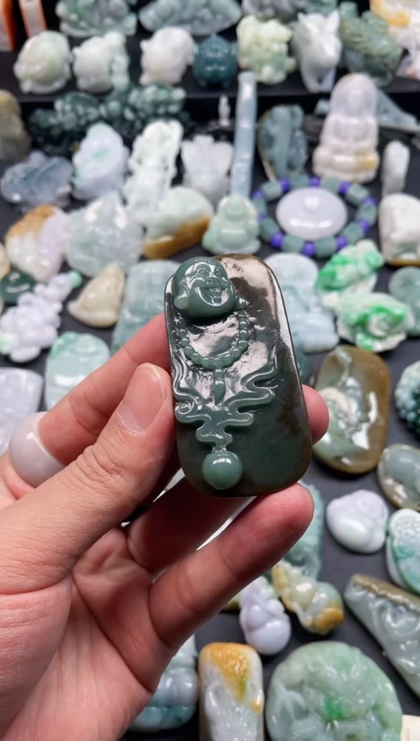 颈饰未镶嵌翡翠囍**生天然翡翠a货