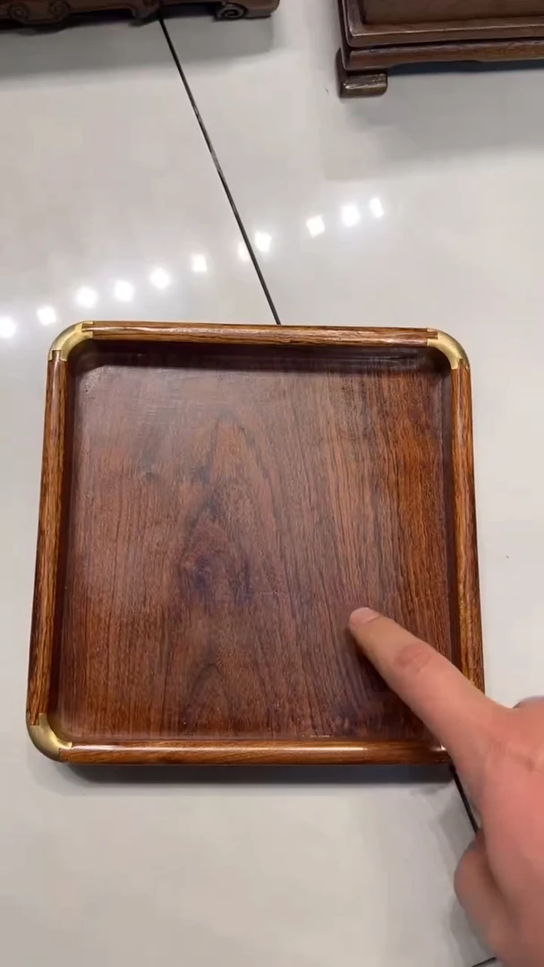 【闪购商品】木HHL素面四方茶盘茶盘