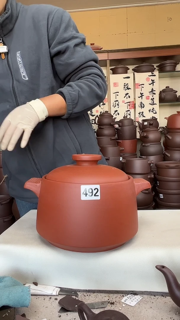 宜兴紫砂微瑕5升螺纹款492