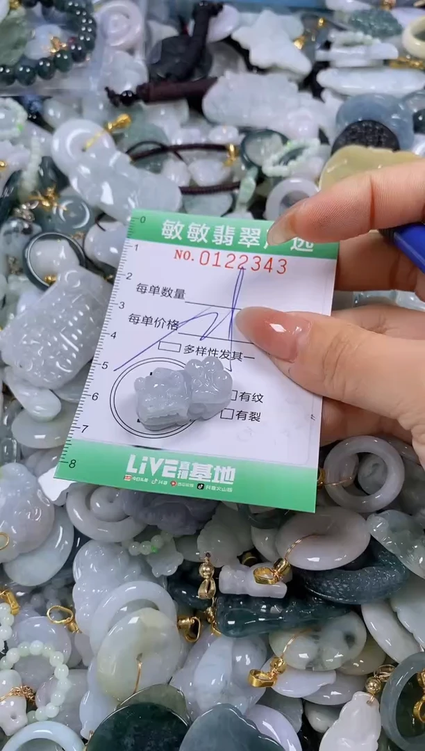 【闪购商品】翡翠颈饰未镶嵌闪购0122343多样性发其一