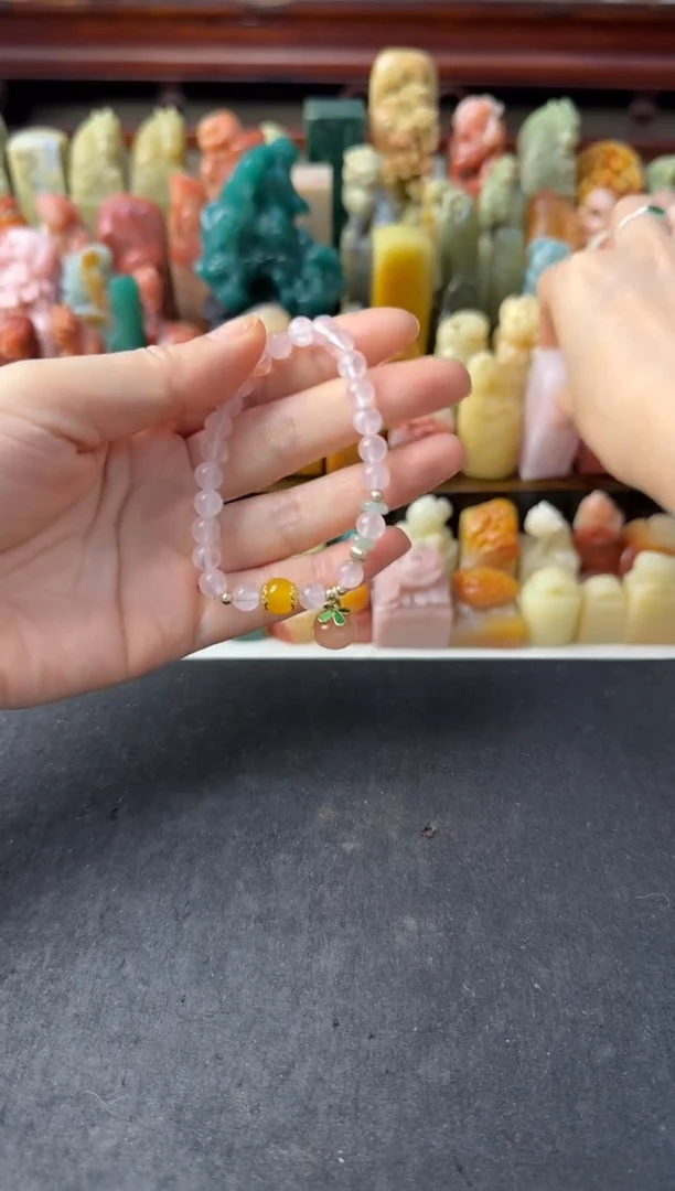 寿山石印石编号编号手串