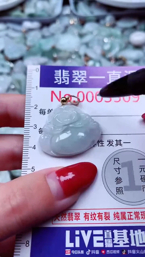 吊坠(不含链)未镶嵌翡翠3509