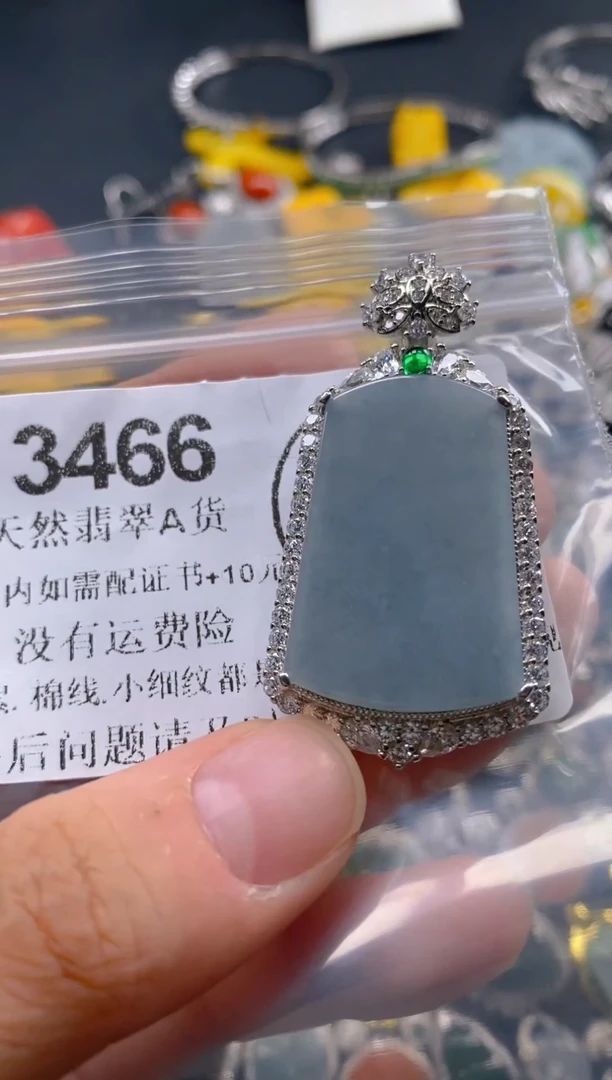 翡翠未镶嵌吊坠(不含链)3466