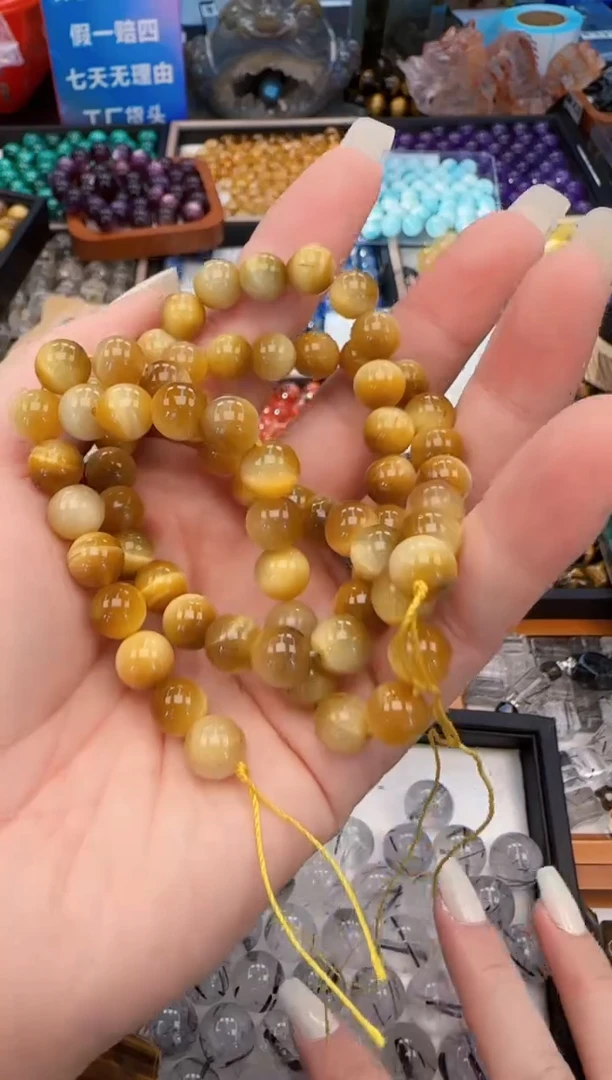 颈饰未镶嵌木变石（虎睛石）11a多样性发其一/11.20/6个