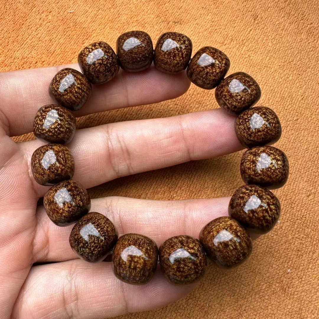 【上新了文玩优选】贡木14mm爆满龙鳞单圈手串