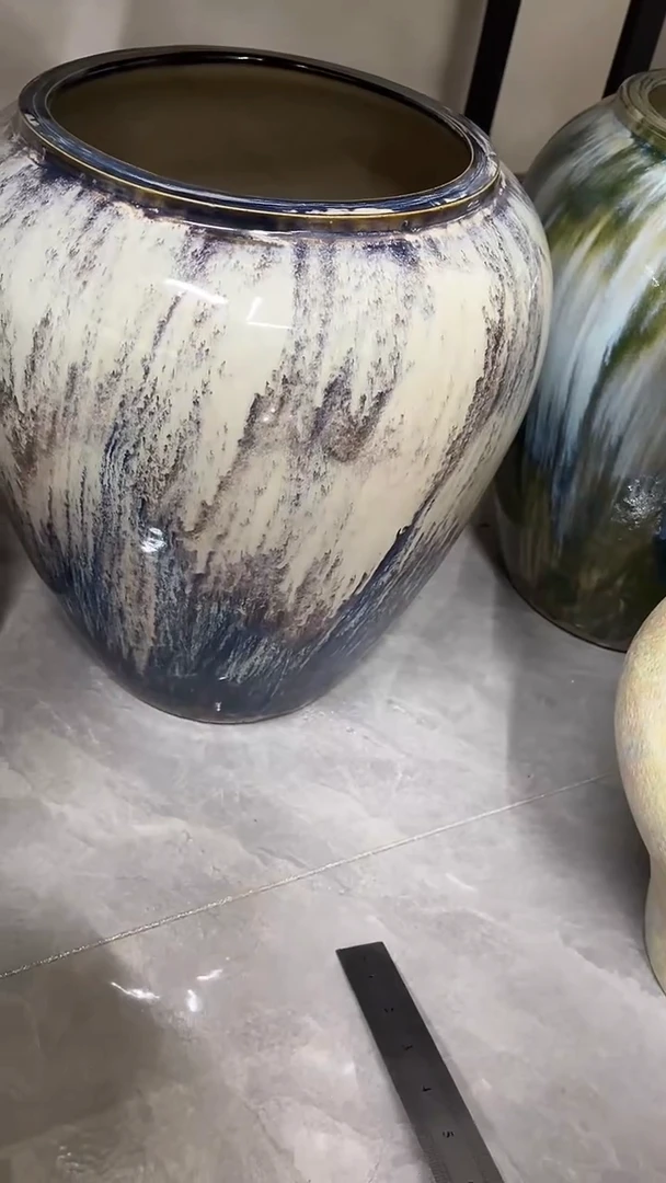 12.5陶瓷花盆直播链接高.    36  口    21